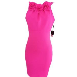 ASON WU JW s Fitted Sleeveless Dress magenta pink  Fitted High Quality DressJas